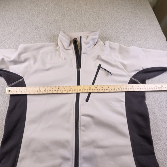 Pearl Izumi Thermal Cycling Jersey Women's L Gray & Black Fleece Lined Softshell - Picture 6 of 7